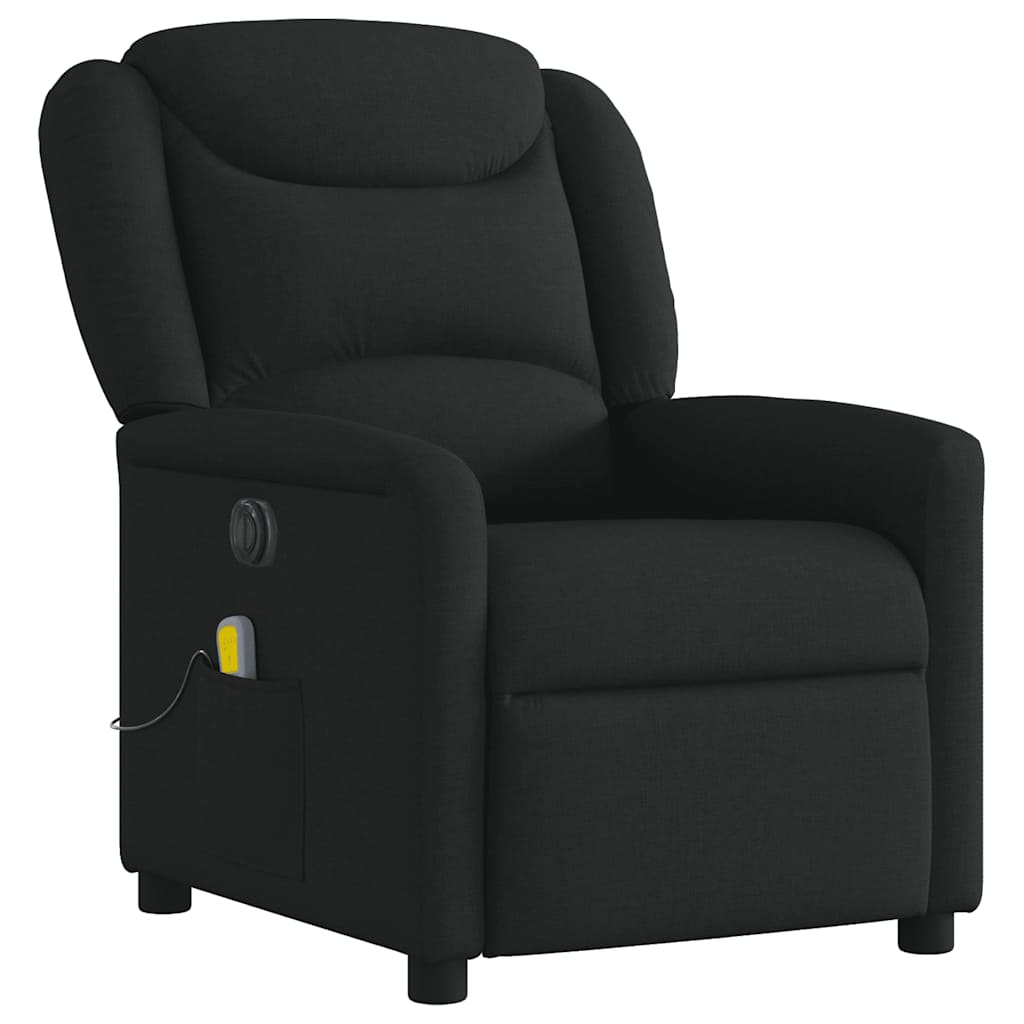 Massagestoel Stof Zwart