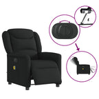 Massagestoel Stof Zwart