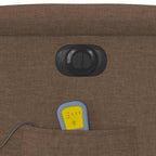 Massagestoel Stof Bruin