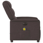 Massagestoel Stof Donkerbruin