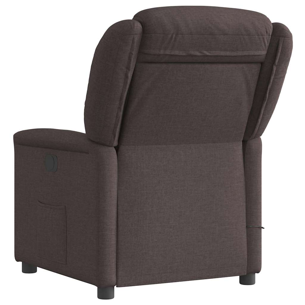 Massagestoel Stof Donkerbruin
