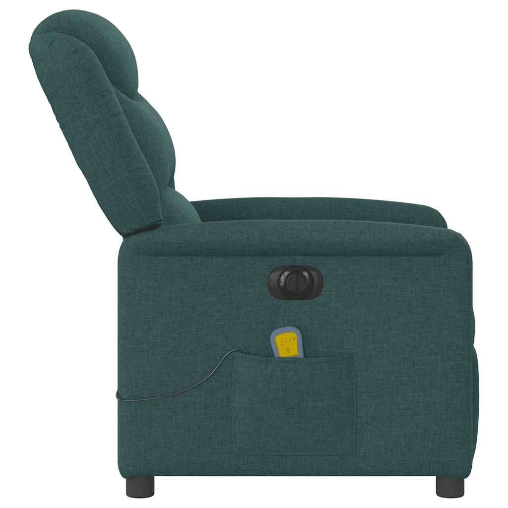 Massagestoel Stof Donkergroen