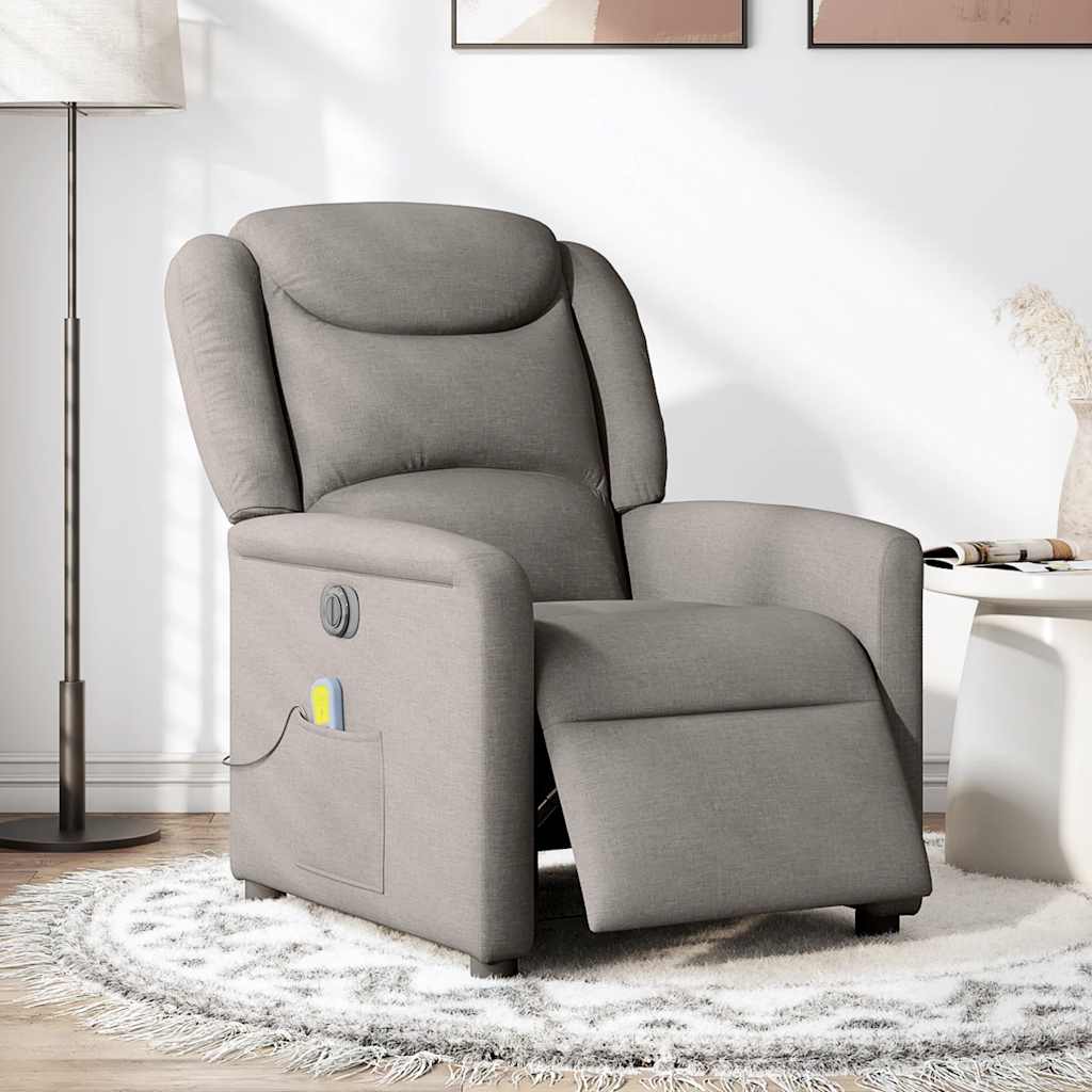Massagestoel Stof Taupe