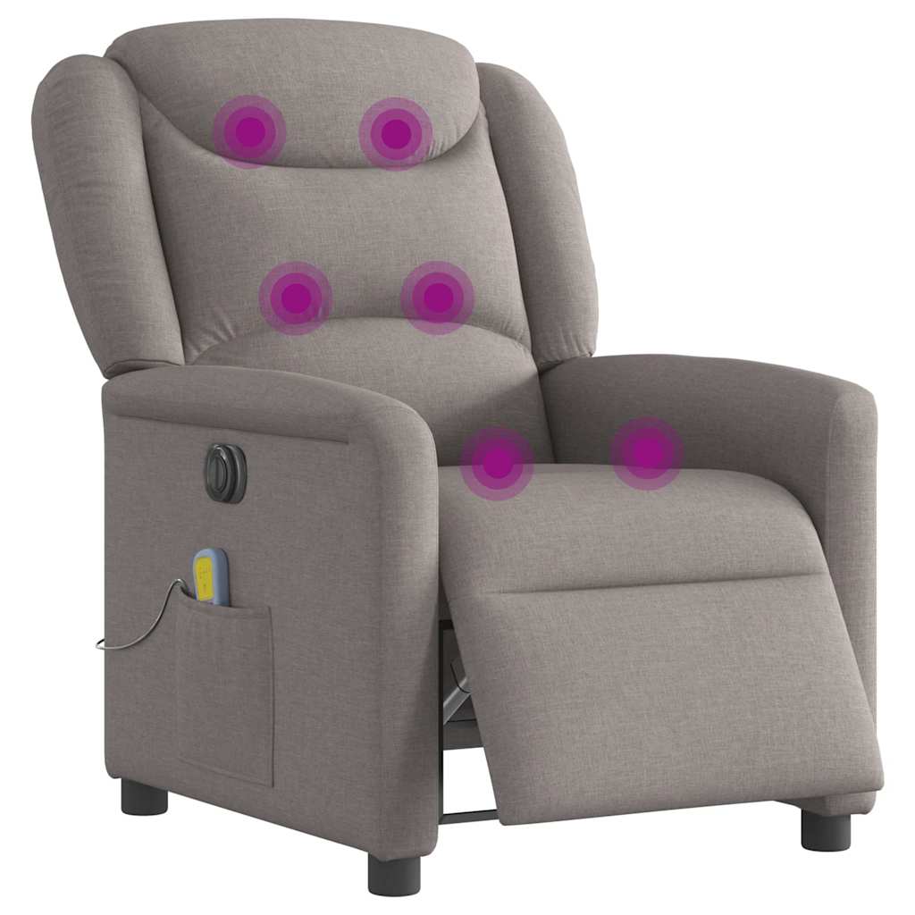Massagestoel Stof Taupe