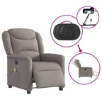 Massagestoel Stof Taupe