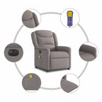Massagestoel Stof Taupe