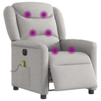 Massagestoel Stof Wolk Grijs Wolkengrijs
