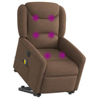 Sta-Op-Massagestoel Stof Bruin