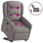 Sta-Op-Massagestoel Stof Taupe