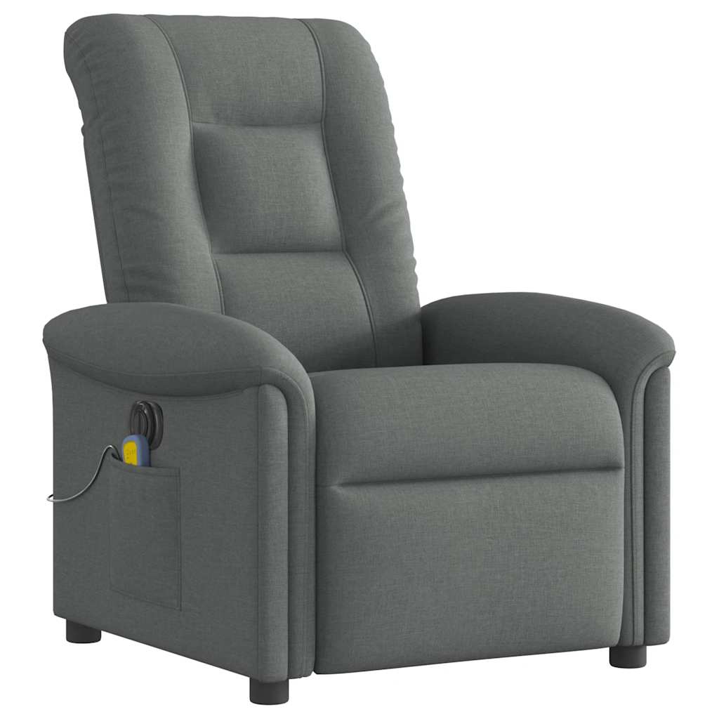 Massagestoel Stof Donkergrijs