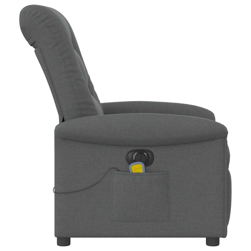 Massagestoel Stof Donkergrijs