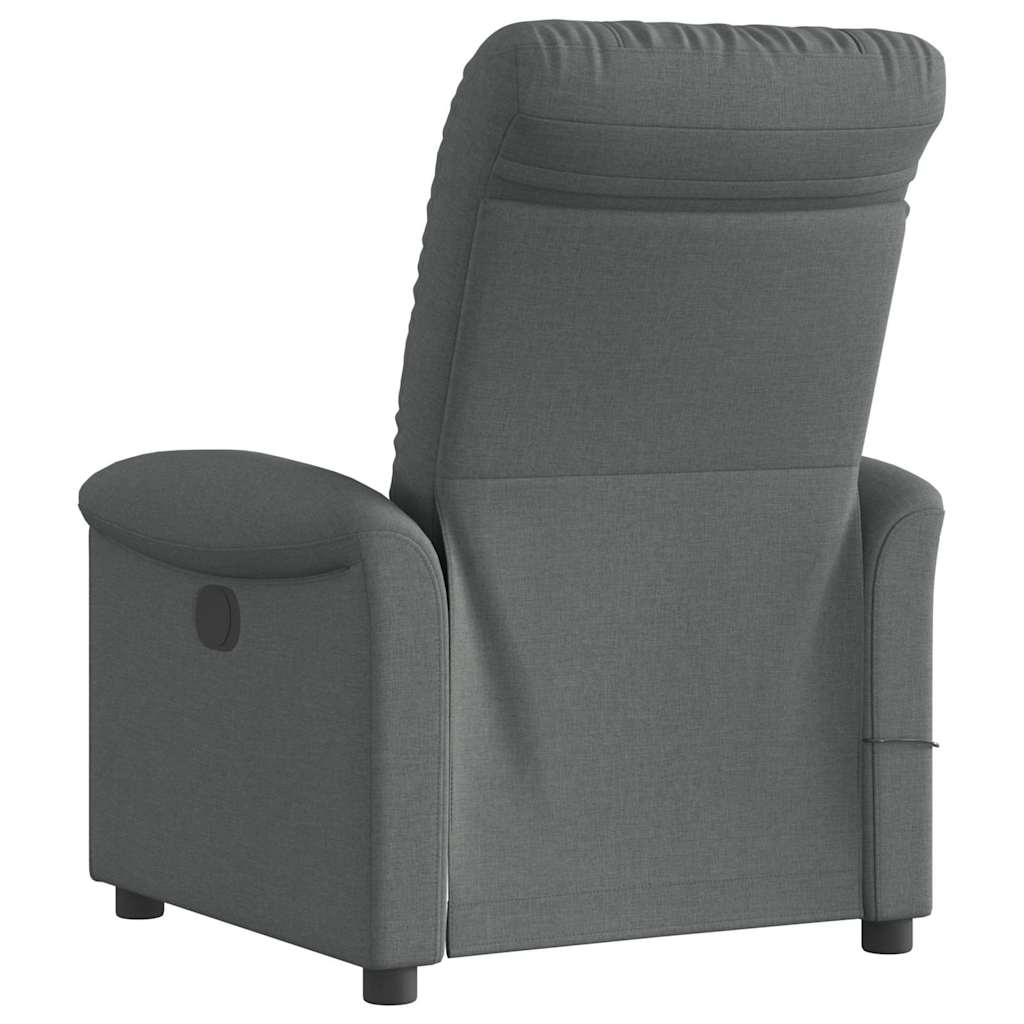 Massagestoel Stof Donkergrijs