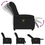 Massagestoel Stof Zwart