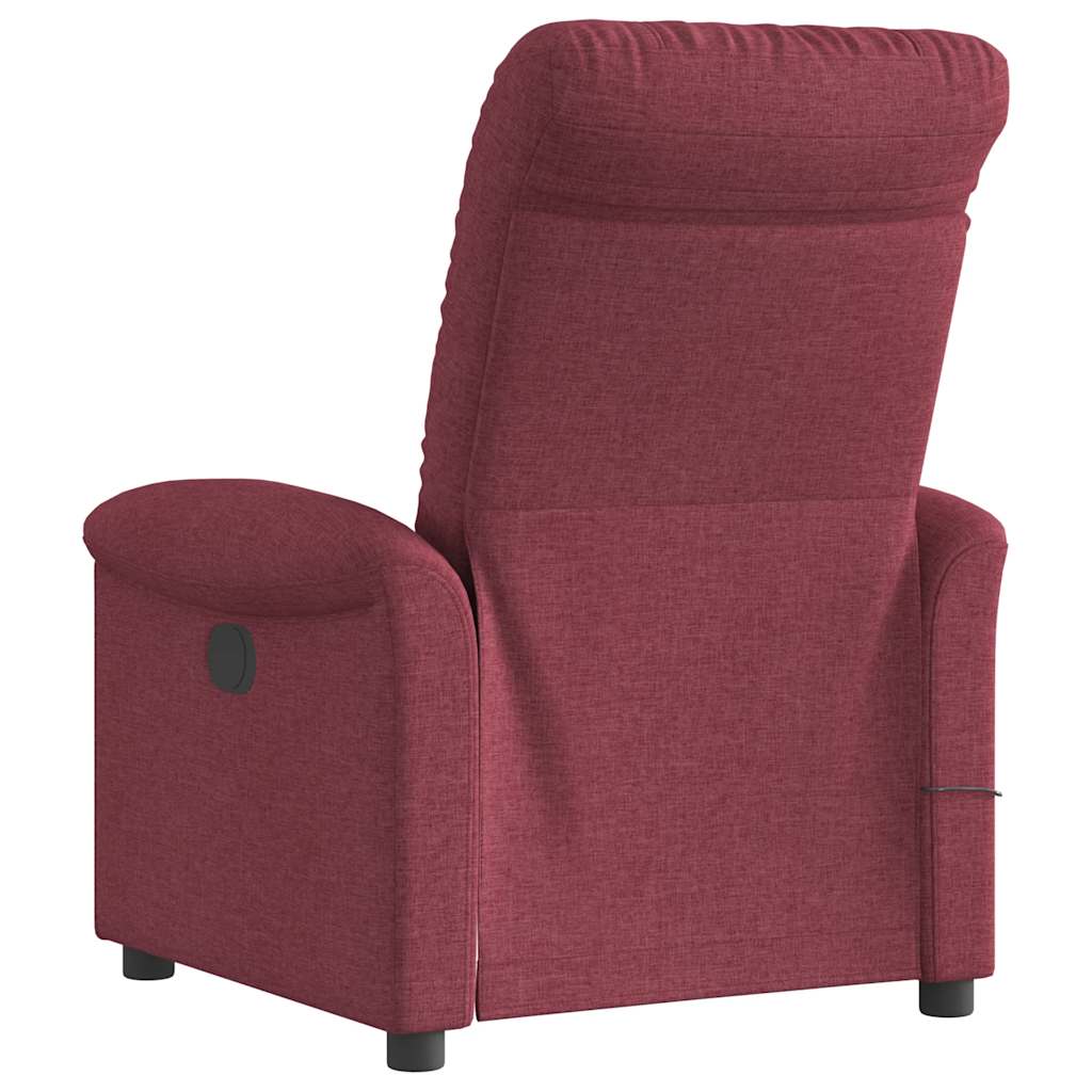 Massagestoel Stof Wijnrood
