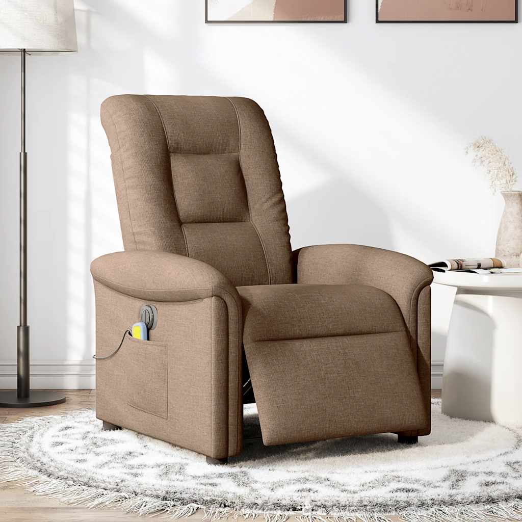 Massagestoel Stof Bruin