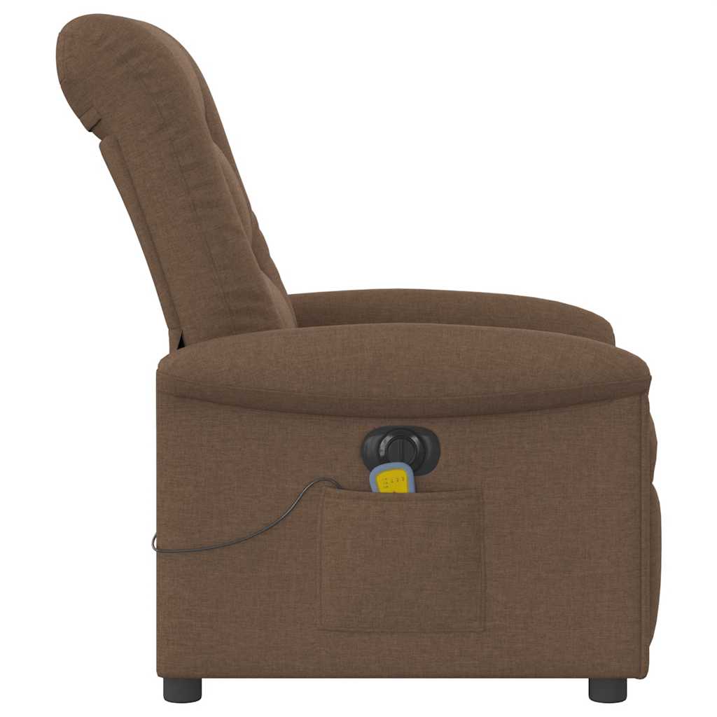 Massagestoel Stof Bruin