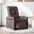 Massagestoel Stof Donkerbruin