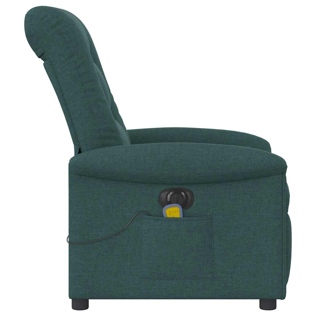Massagestoel Stof Donkergroen