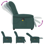 Massagestoel Stof Donkergroen
