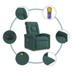 Massagestoel Stof Donkergroen
