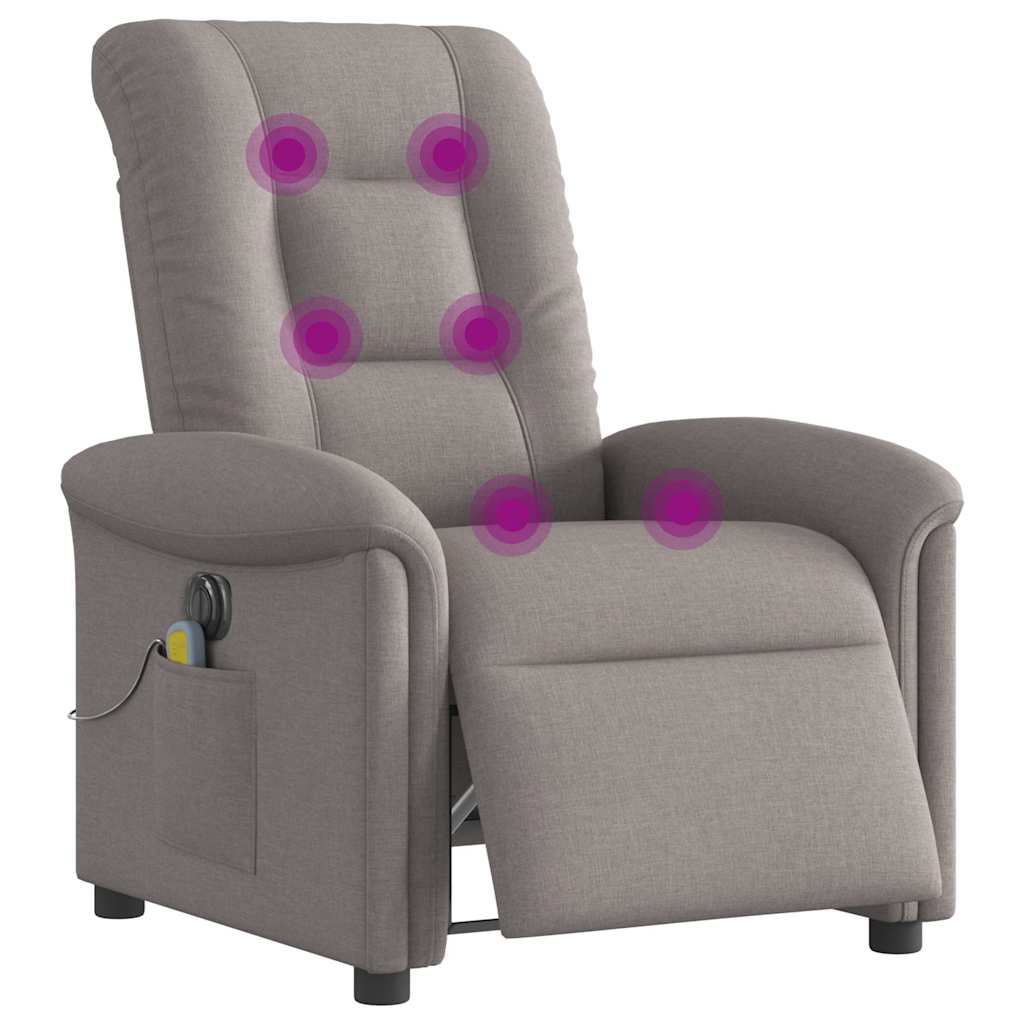 Massagestoel Stof Taupe