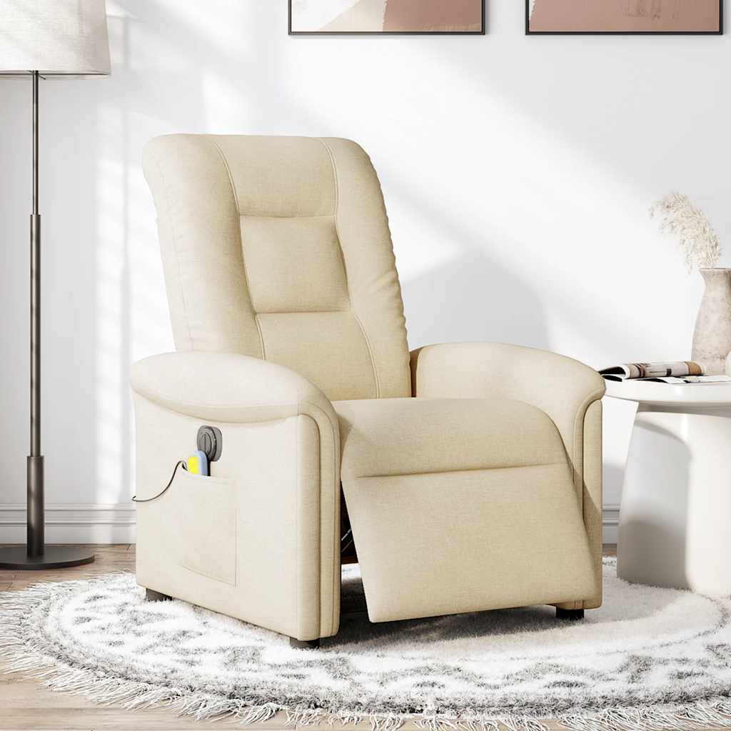 Massagestoel Stof Kleurig Crème