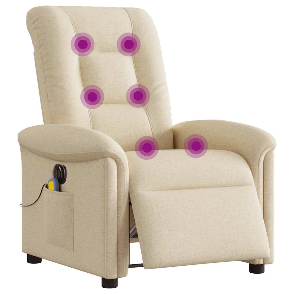 Massagestoel Stof Kleurig Crème