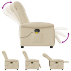 Massagestoel Stof Kleurig Crème