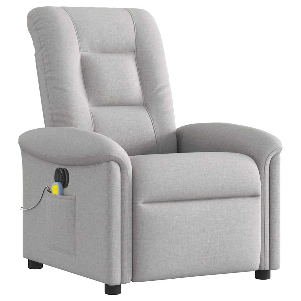Massagestoel Stof Wolk Grijs Wolkengrijs