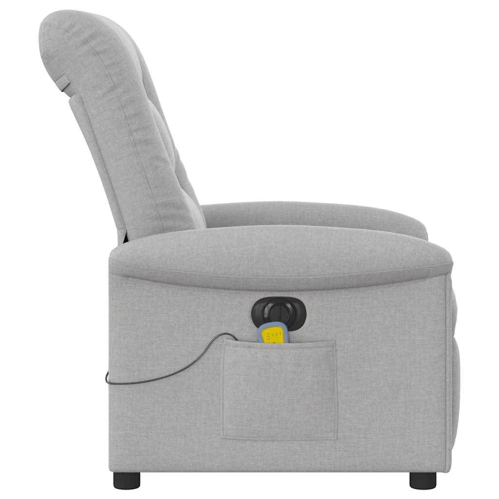 Massagestoel Stof Wolk Grijs Wolkengrijs