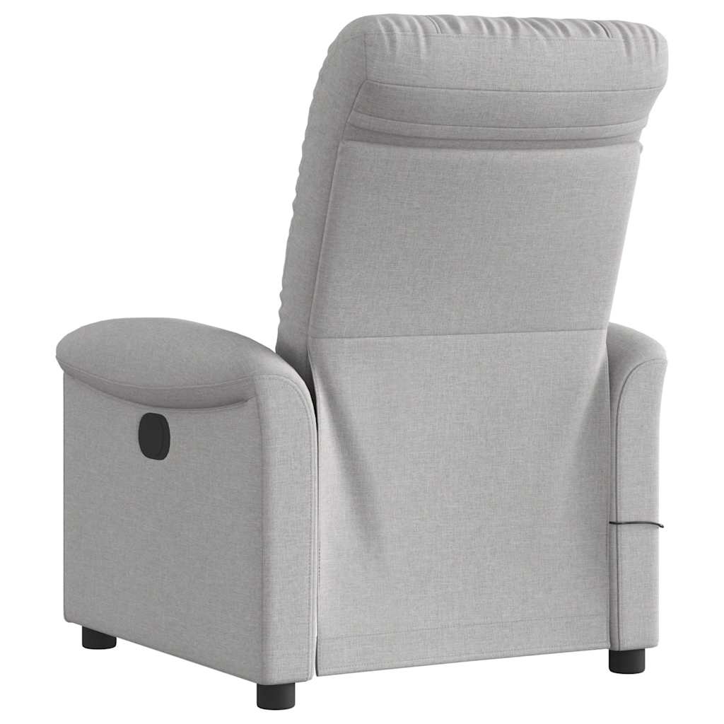 Massagestoel Stof Wolk Grijs Wolkengrijs