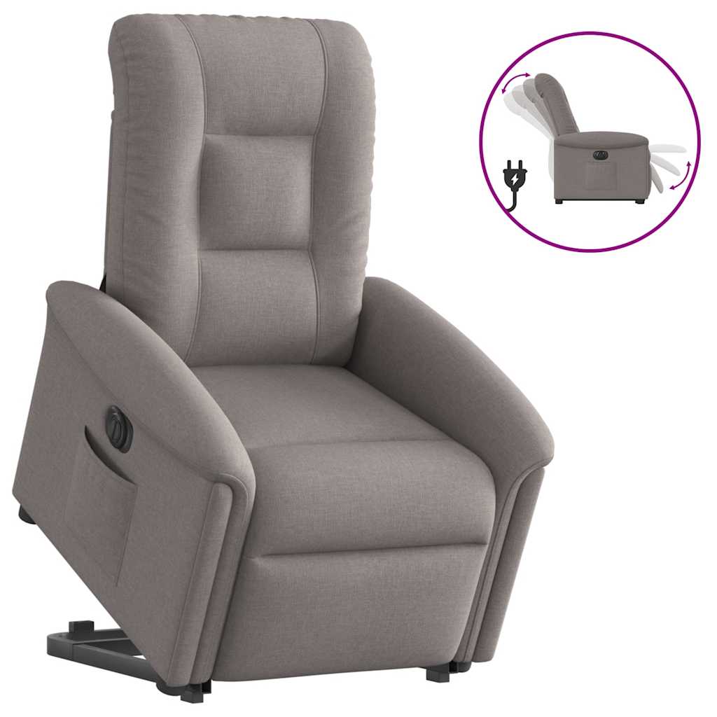 Sta-Op-Massagestoel Stof Taupe