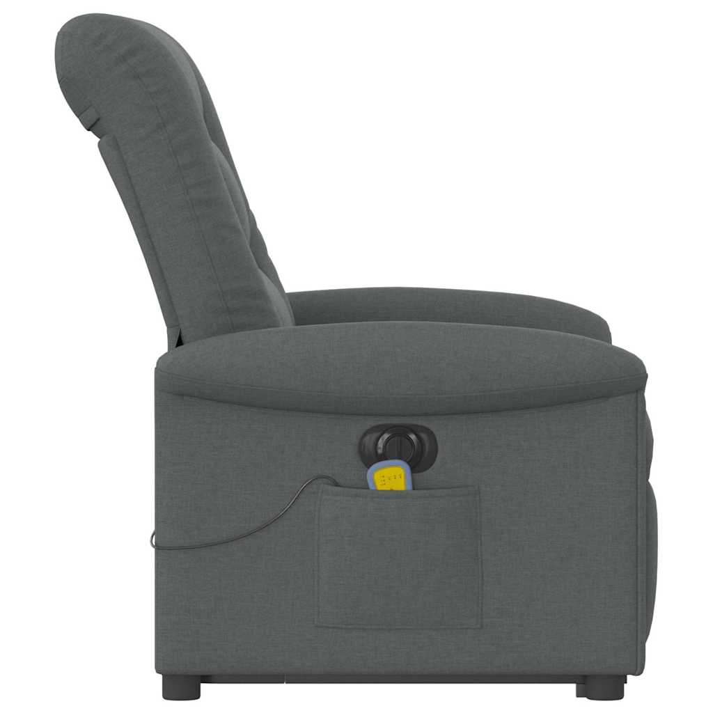 Sta-Op-Massagestoel Stof Donkergrijs