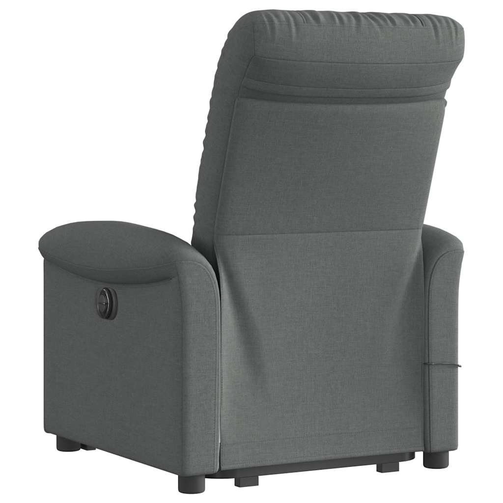 Sta-Op-Massagestoel Stof Donkergrijs