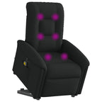 Sta-Op-Massagestoel Stof Zwart