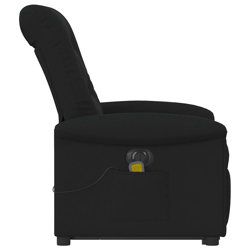 Sta-Op-Massagestoel Stof Zwart