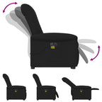 Sta-Op-Massagestoel Stof Zwart