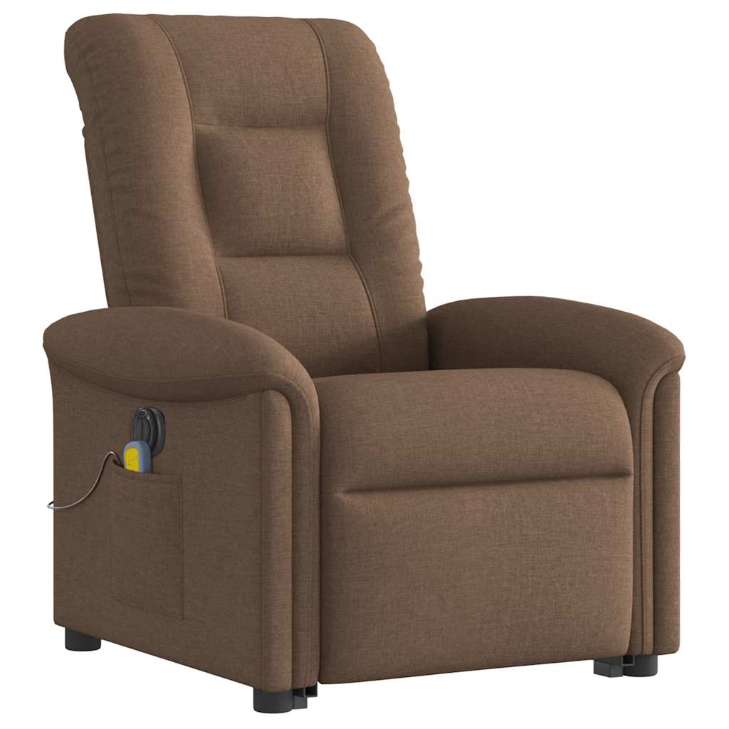 Sta-Op-Massagestoel Stof Bruin