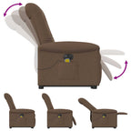 Sta-Op-Massagestoel Stof Bruin