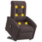 Sta-Op-Massagestoel Stof Donkerbruin