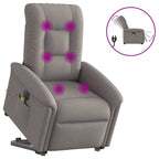 Sta-Op-Massagestoel Stof Taupe