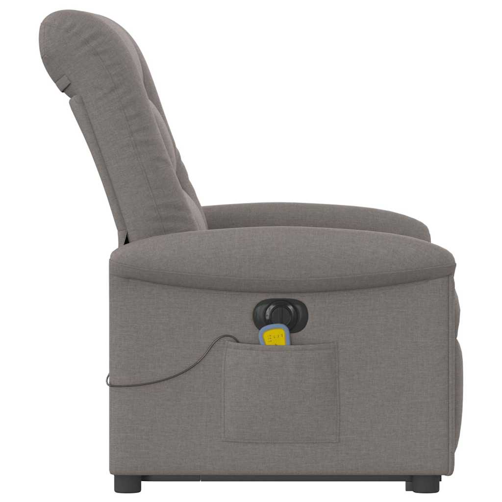 Sta-Op-Massagestoel Stof Taupe