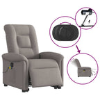 Sta-Op-Massagestoel Stof Taupe