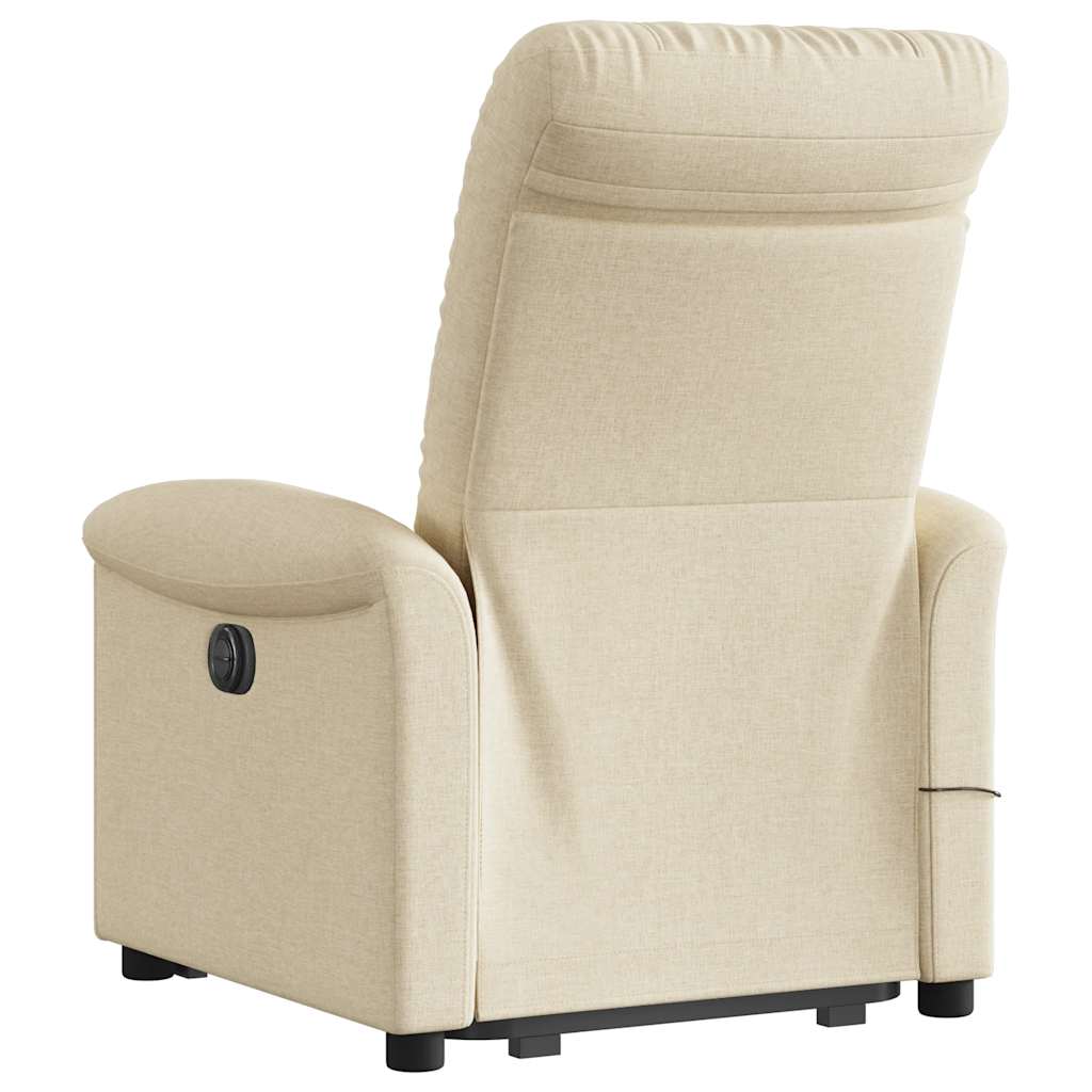 Sta-Op-Massagestoel Stof Kleurig Crème