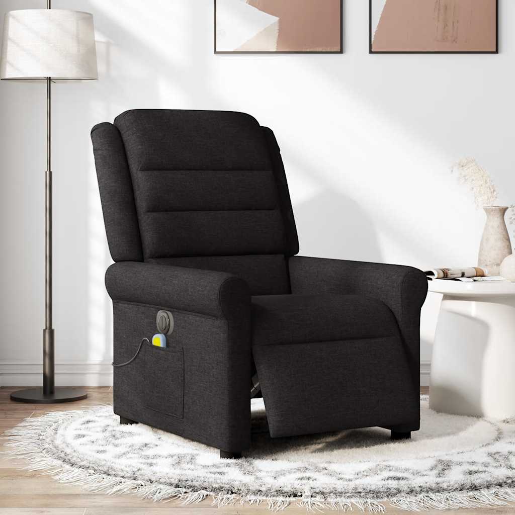Massagestoel Stof Zwart