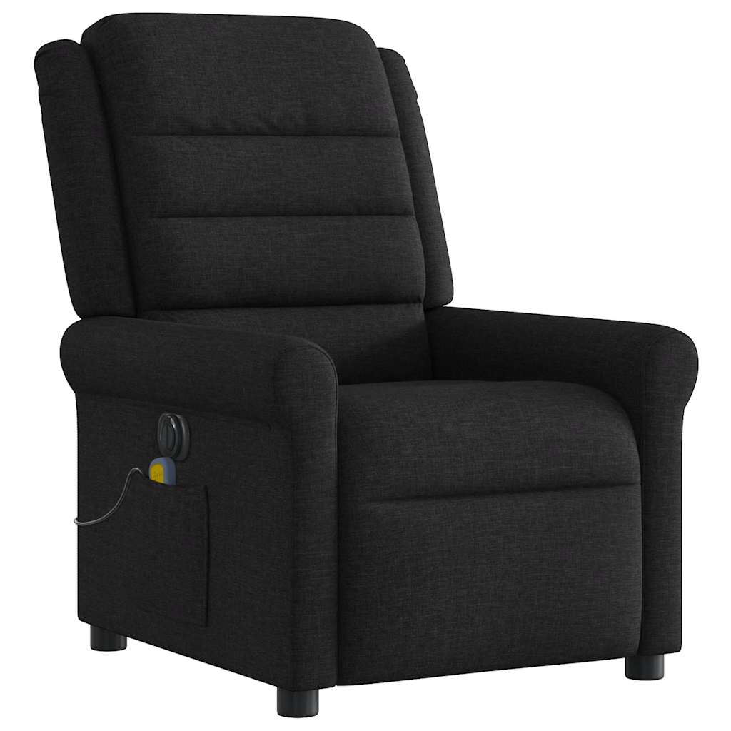 Massagestoel Stof Zwart