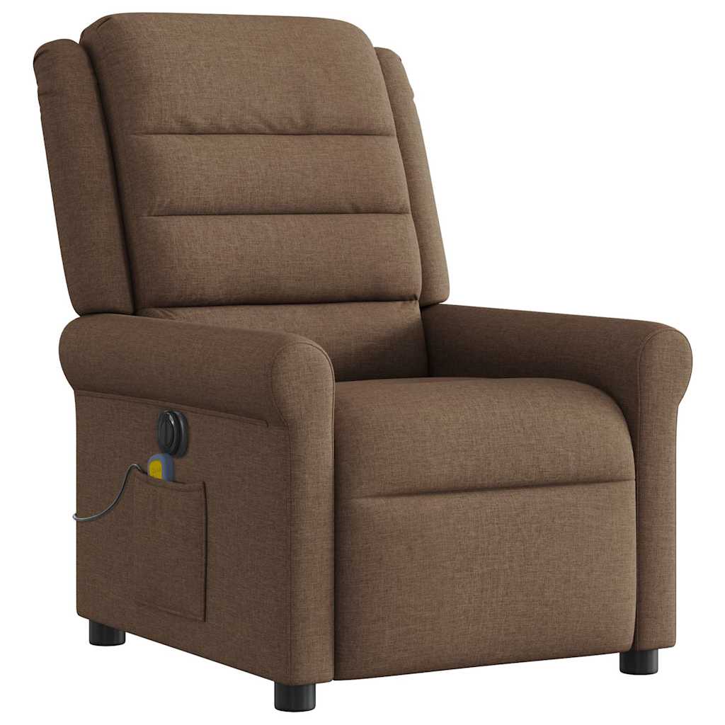 Massagestoel Stof Bruin