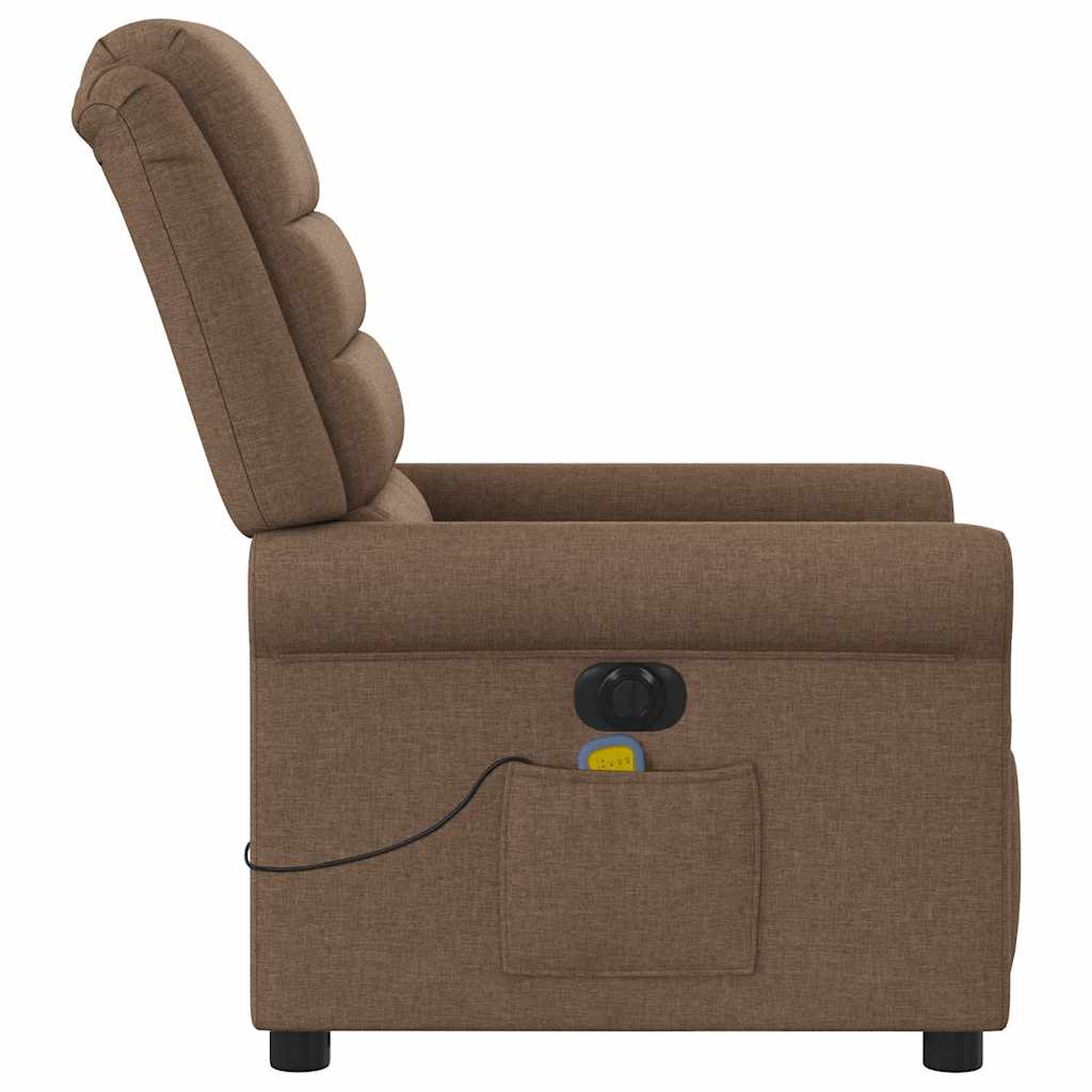 Massagestoel Stof Bruin