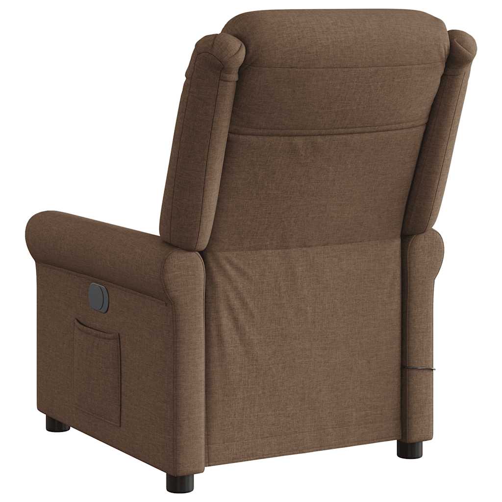 Massagestoel Stof Bruin