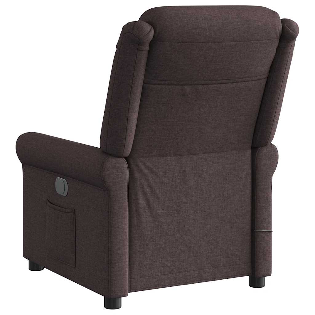 Massagestoel Stof Donkerbruin